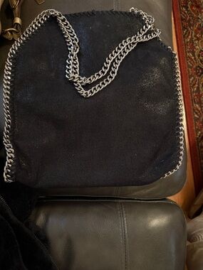 Falabella Style Chain Tote Bag Faux Leather Shoulder large bag